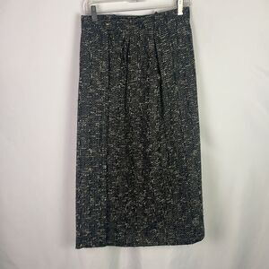 Vintage Paul Costello Black Tweed Skirt
